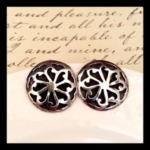 Unique vintage sterling earrings